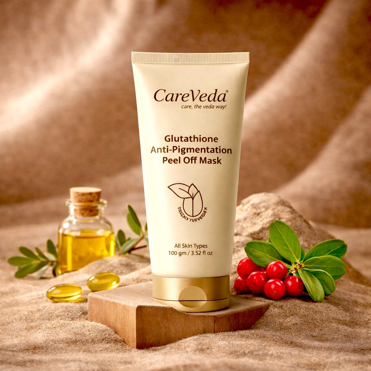 Image 2 of CareVeda Glutathione Anti-Pigmentation Peel off Mask Enriched with Kojic Acid & Arbutin