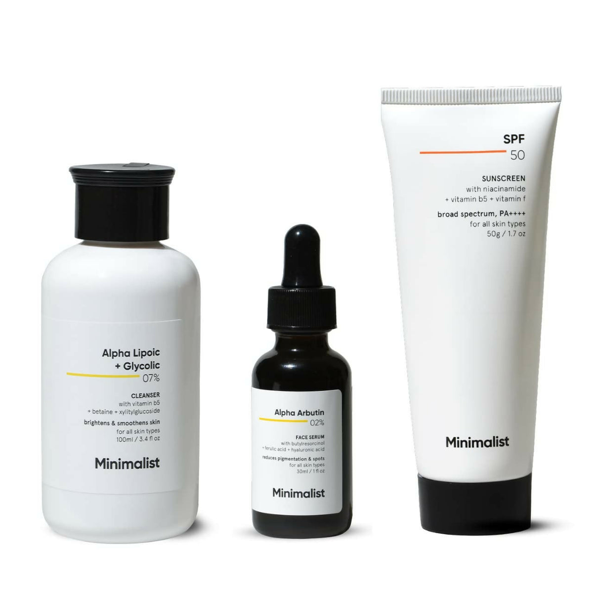 Image 1 of Minimalist Anti-Pigmentation Kit, Skin Care Routine Kit For Women & Men