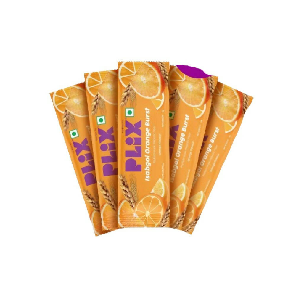 Image 1 of 30 sachets for the product PLIX The Plant Fix Isabgol Orange Burst with Oat Fiber
