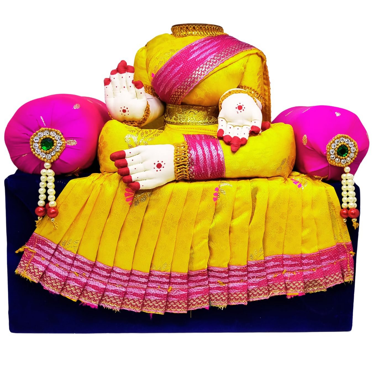 Image 1 of Default Title for the product SRI YAGNAA Simhasanam Decorative Ammavari Doll - Multicolour