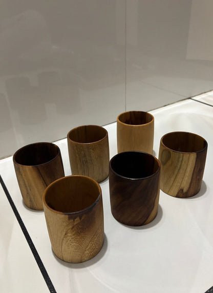 Image 2 of Wood estate Original Wooden Bourbon Drinking Water Glass Gifts