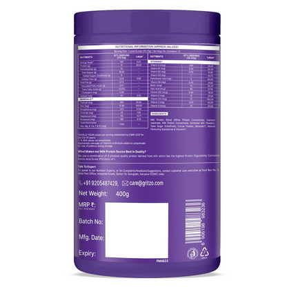 Image 2 of Gritzo SuperMilk Athlete Black Panther (13+y Boy & Girl), 17g Protein Powder (Cafe Mocha)