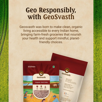 Image 6 of GeoSvasth Organic Red Poha