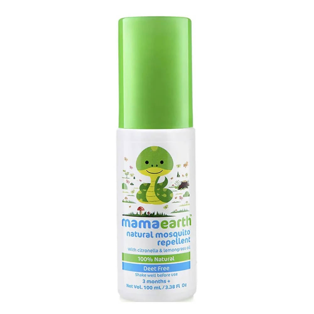 Image 1 of 100 ml / Pack of 1 for the product Mamaearth Natural Mosquito Repellent with Citronella & Lemongrass Oil