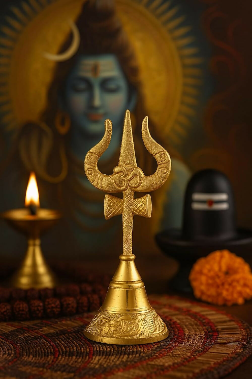 Image 3 of Sacch Trishul Pooja Bell For Temple & Prayer Room