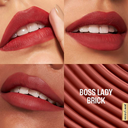 Image 8 of Lakme 9to5 Hya Matte Liquid Lipstick + Hyaluronic Acid - Boss Lady Brick