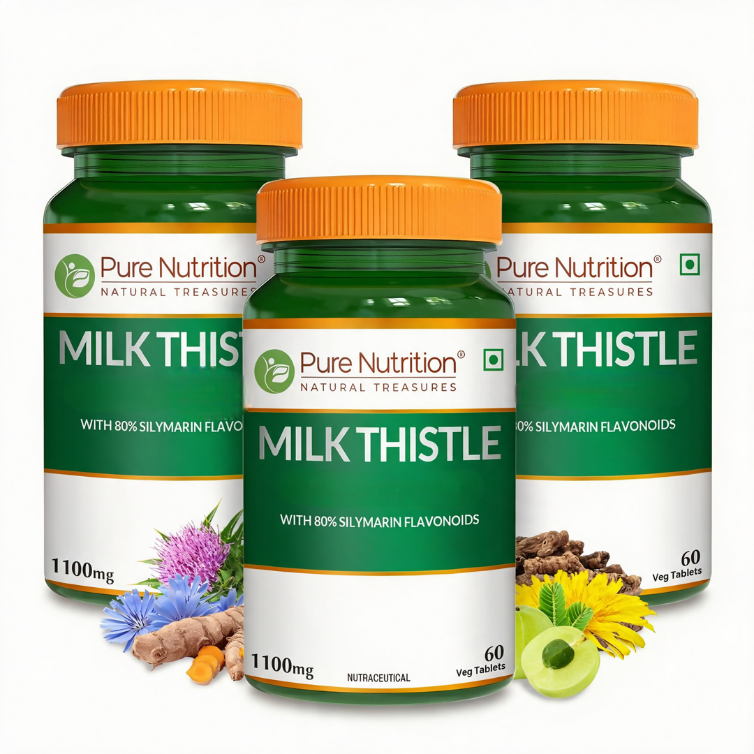 Image 2 of 60 tabs / Pack of 3 for the product Pure Nutrition Milk Thistle Tablets