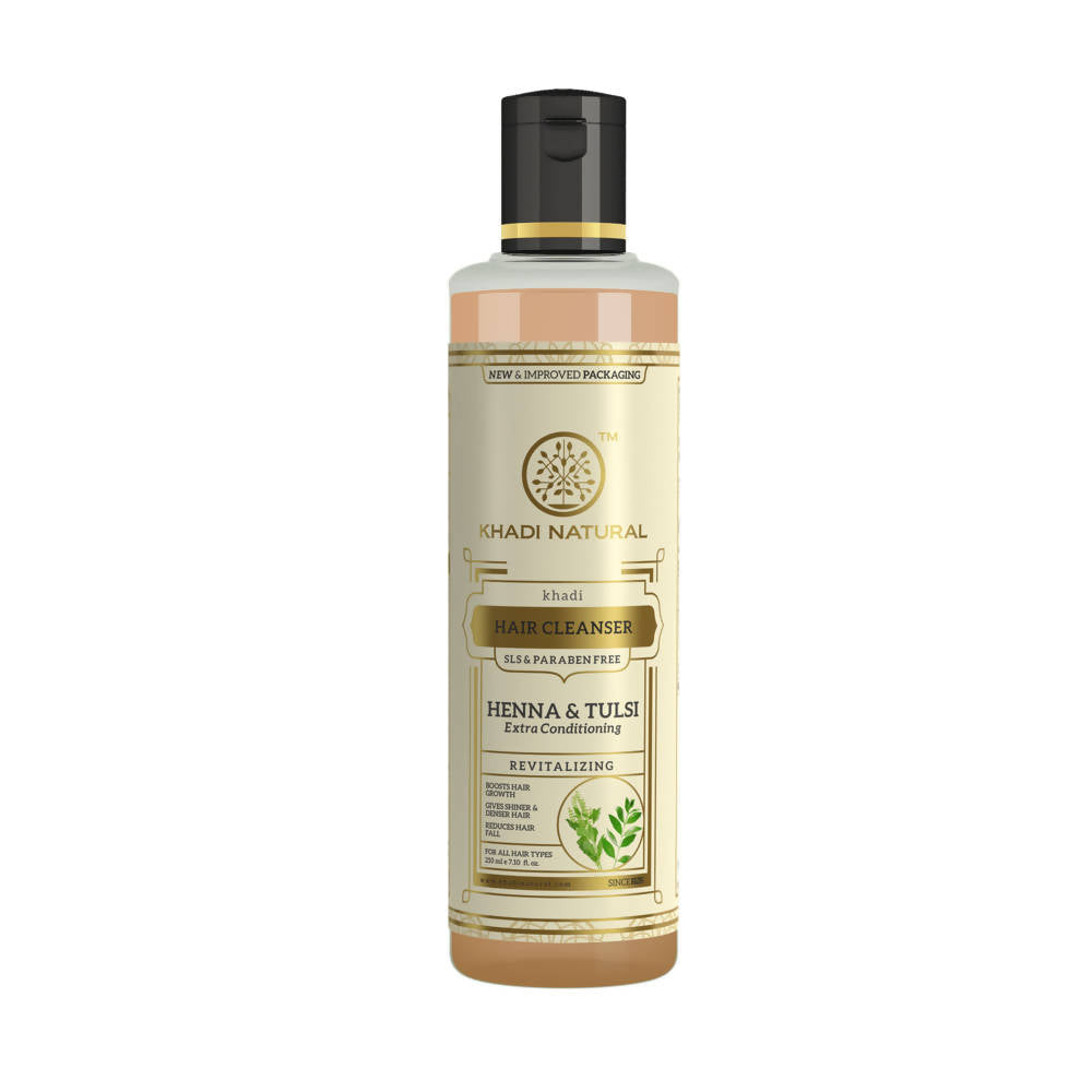 Image 1 of 210 ml for the product Khadi Natural Henna Tulsi Hair Cleanser