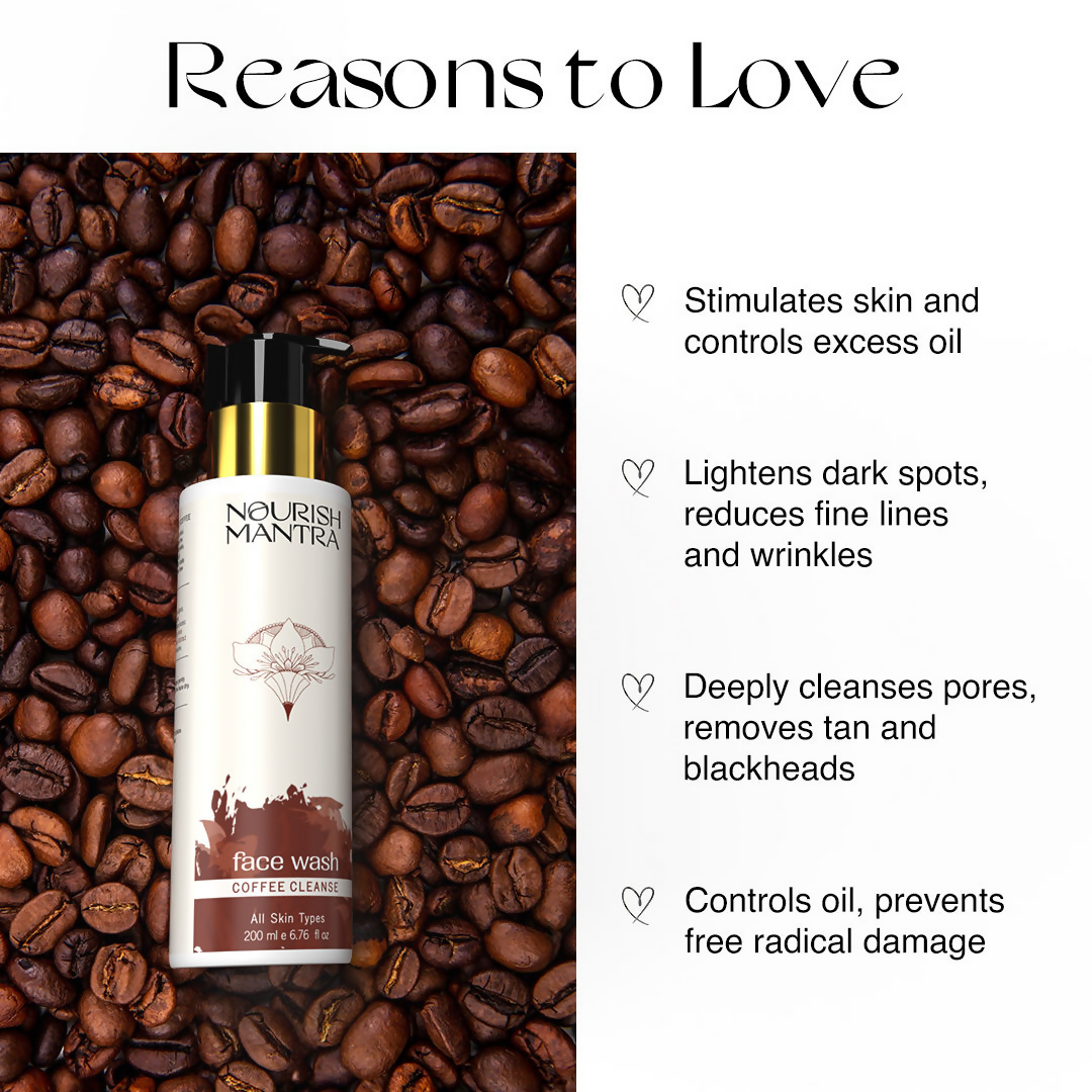 Image 5 of Nourish Mantra Coffee Cleanse Face Wash with Coffee Niacinamide, & Aloe Vera