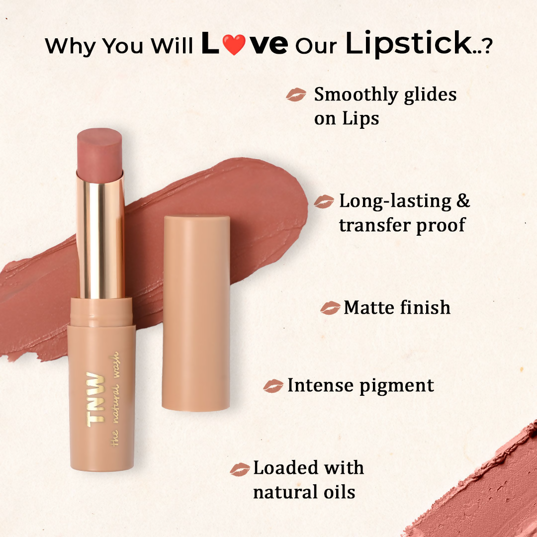 Image 3 of The Natural Wash Silky Matte Fusion Longstay Bullet Lipstick - Stardust Rose