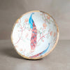 Image 1 of Default Title for the product Sattvya Gifting Peacock and Floral Design Wooden Round Bowl
