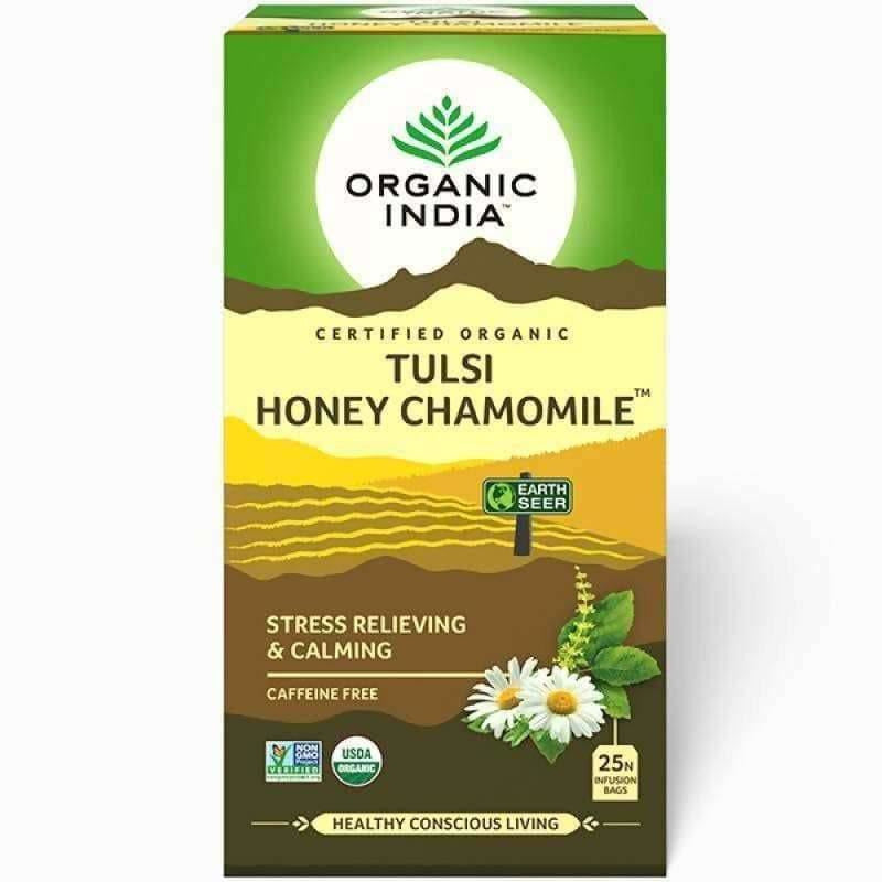 Image 1 of Pack of 1 for the product Organic India Tulsi Honey Chamomile 25 Tea Bags