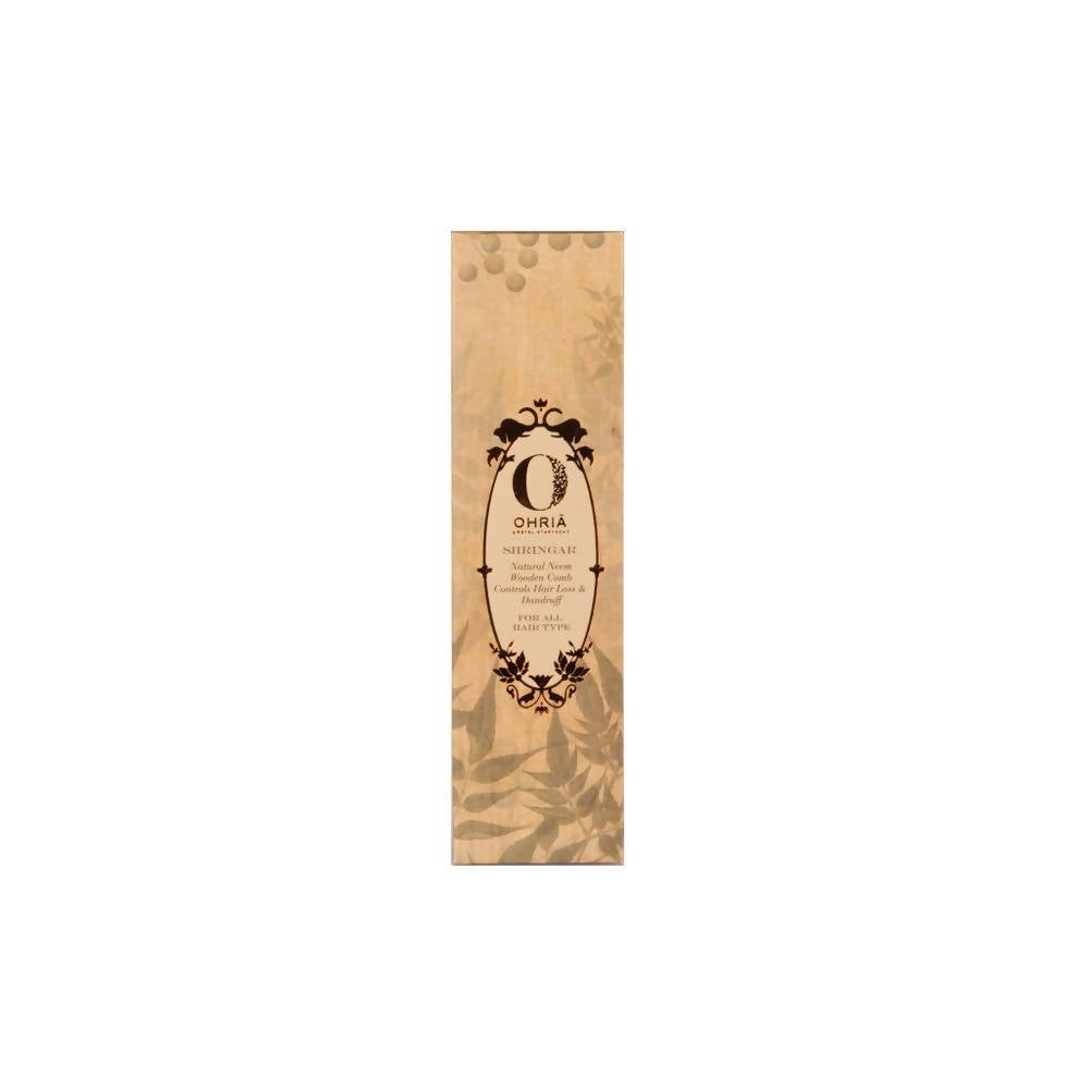 Image 1 of Default Title for the product Ohria Ayurveda Natural Neem Wooden Comb