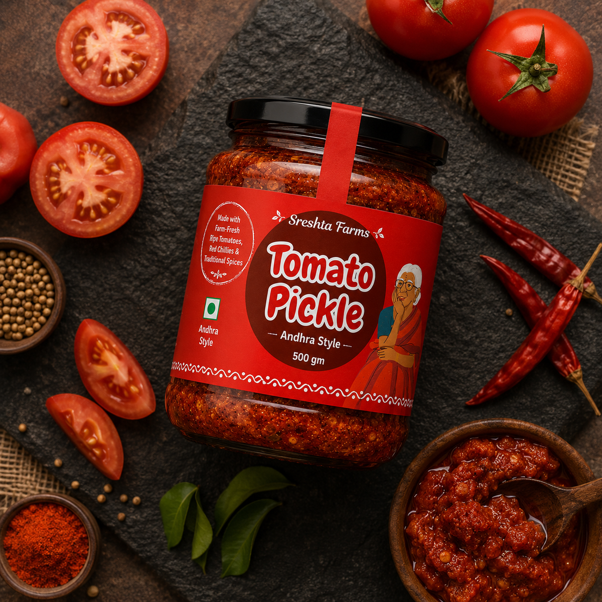 Image 3 of Sreshta Farms Tomato Pickle