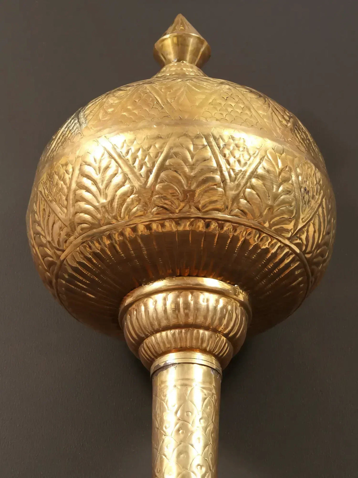 Image 1 of Ishwar Arts 10" Lord Hanuman Weapon Brass Mace (Gada)