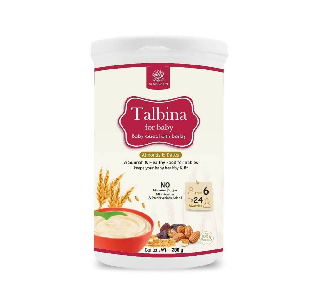 Image 1 of 250 gm for the product Al Masnoon Talbina For Baby with Almonds & Dates 6 to 24 Months
