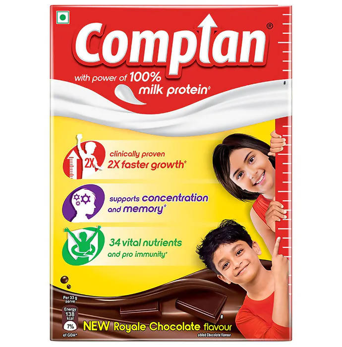 Image 1 of 200 gm for the product Complan Nutrition and Health Drink Royale Chocolate Refill