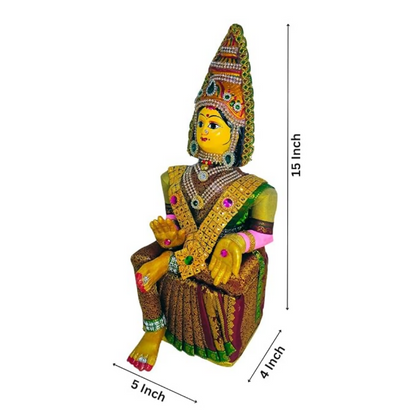 Image 4 of SRI YAGNAA - Varalakshmi Ammavari Decorated Doll - Multicolour