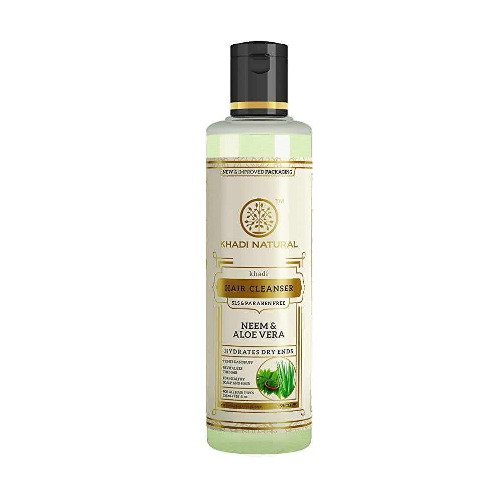 Image 1 of 210 ml for the product Khadi Natural Neem & Aloe Vera Hair Cleanser