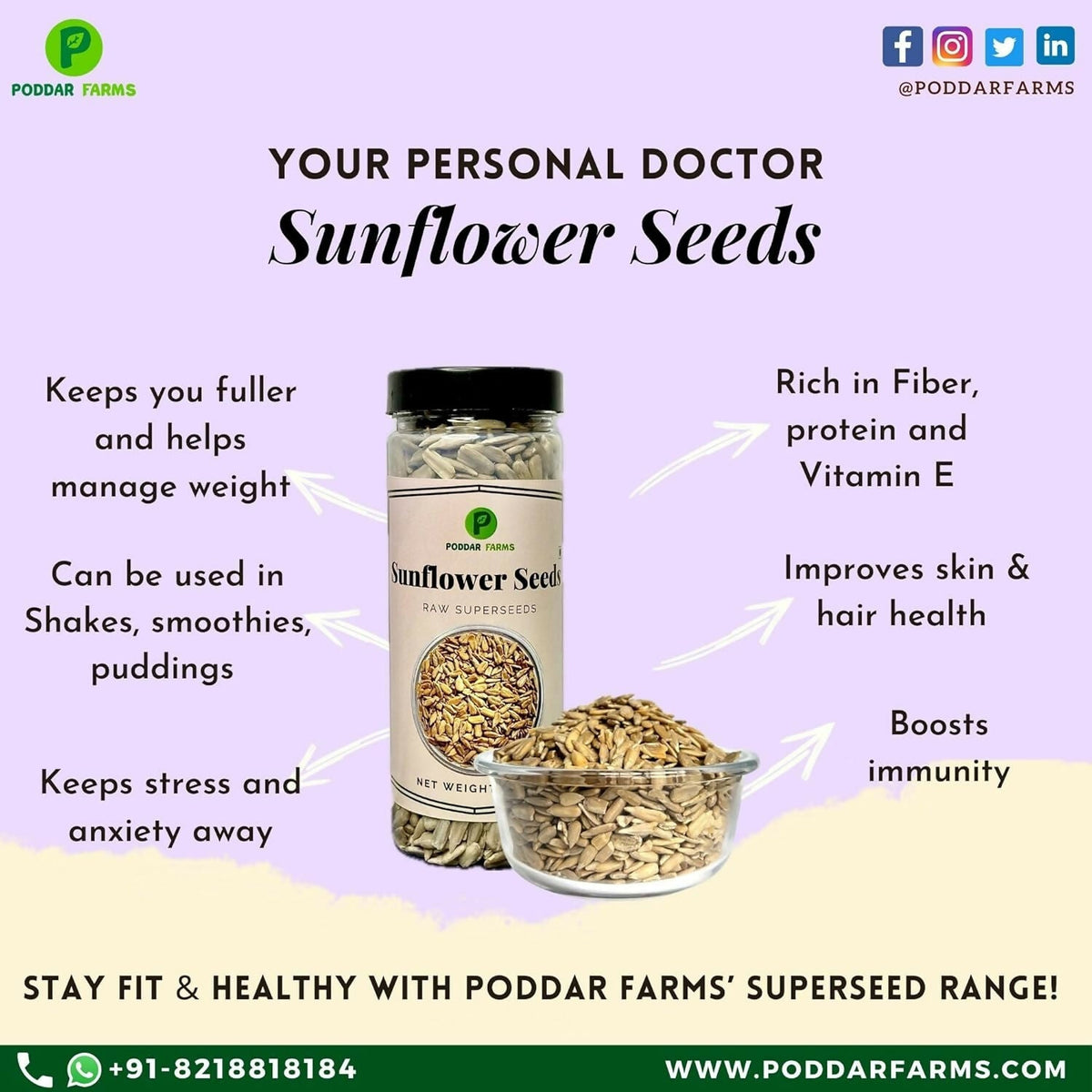 Image 5 of Poddar Farms Premium Sunflower Seeds