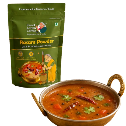 Image 1 of 180 gm for the product Sweet Karam Coffee Rasam Powder