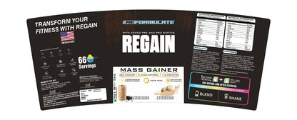 Image 4 of Reformulate Regain I Mass Gainer with Added Pre and Pro Biotics I 364 Energy | 1.5 Creatine - Cold Coffee & Malai Kulfi