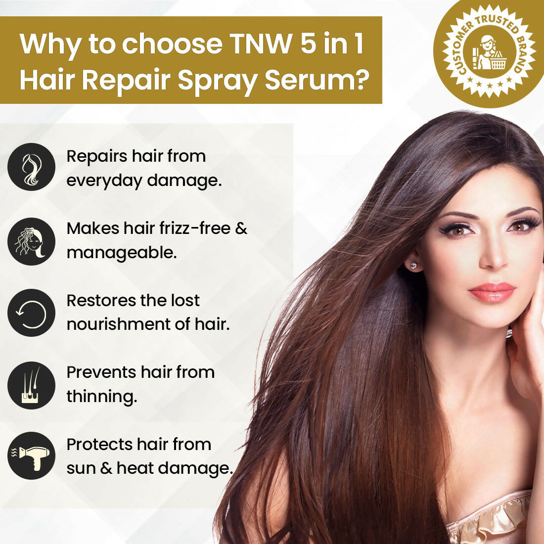 Image 4 of The Natural Wash 5 In 1 Hair Spray Serum With Wheat Germ Oil