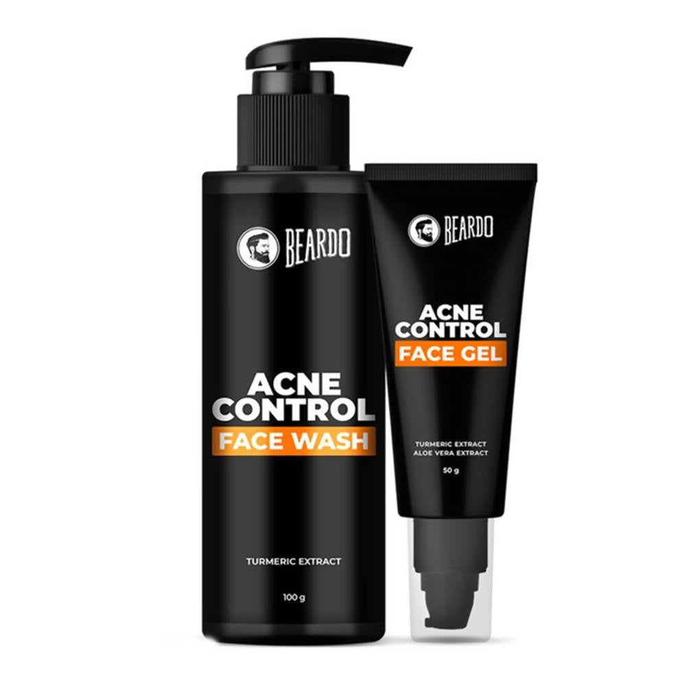 Image 1 of Combo / Pack of 1 for the product Beardo Acne Control Face Wash & Acne Control Face Gel Combo