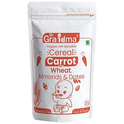 Image 1 of 280 gm for the product By Grandma Veggies & Nuts – Sprouted Wheat, Carrot with Almonds and Dates