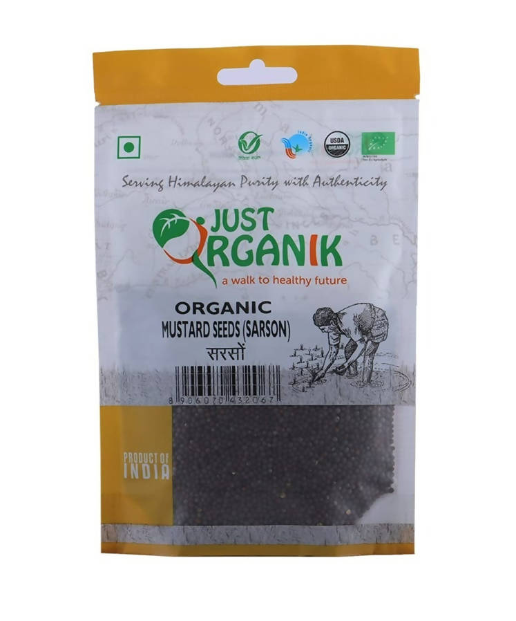 Image 1 of 100 gm for the product Just Organik Mustard Seeds (Sarson)