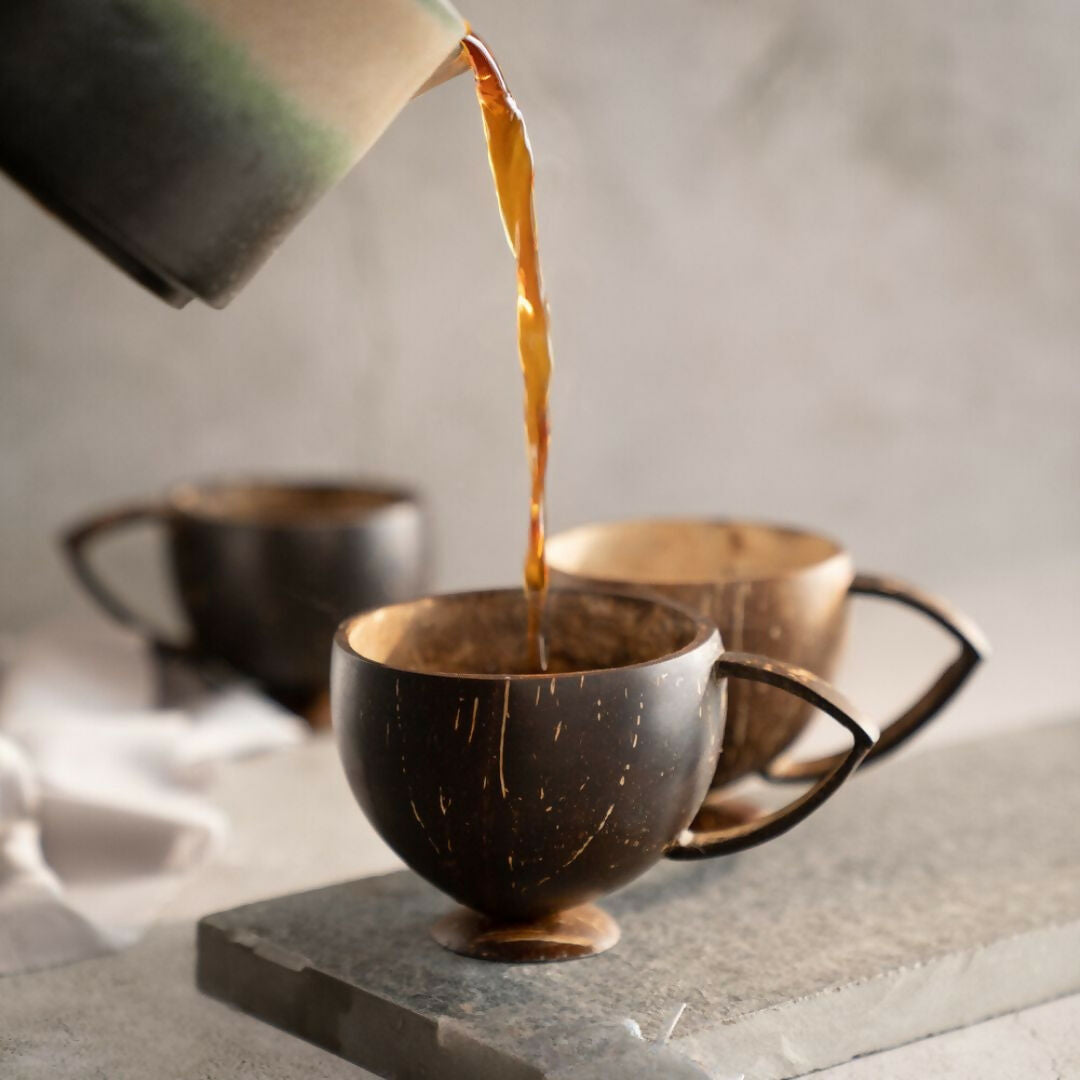 Image 2 of Thenga Coconut Shell Teacup - Brown