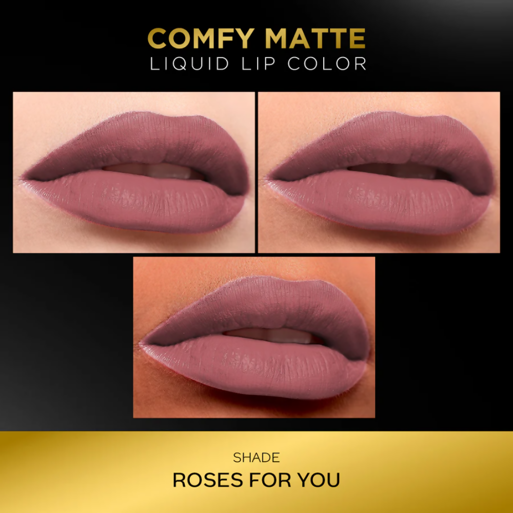 Image 2 of Faces Canada Comfy Matte Liquid Lipstick - Roses For You 26