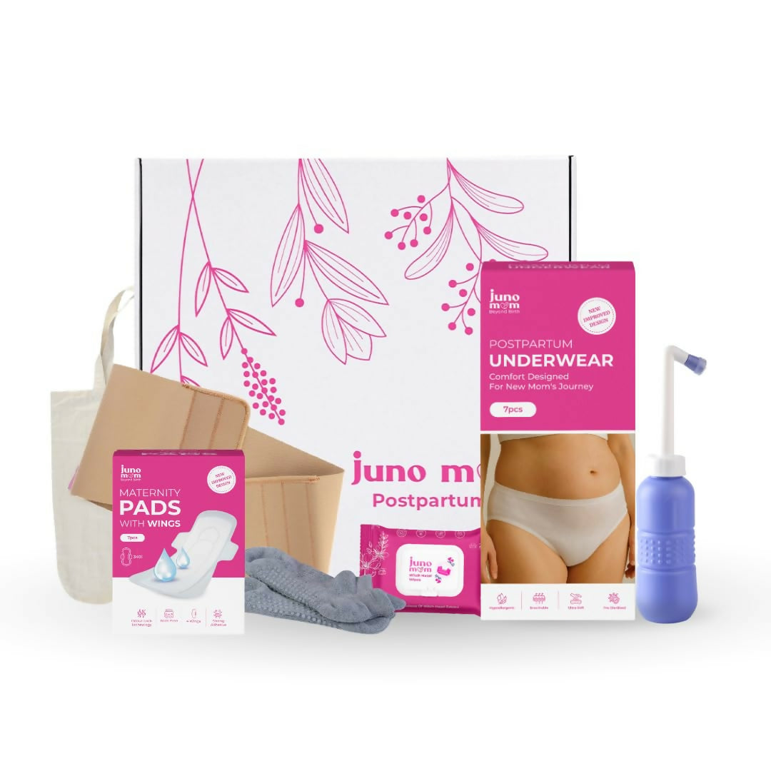 Image 1 of combo / Pack of 1 for the product Juno Mom Natural Birth Postpartum Care Kit For New Moms – 7 Products Size: XL
