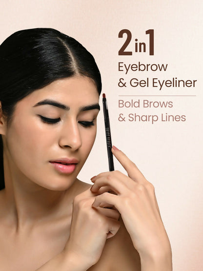 Image 3 of Swiss Beauty 2-In-1 Eyebrow & Gel Eyeliner - Black