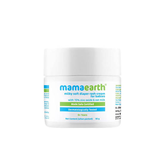 Image 1 of 50 gm for the product Mamaearth Milky Soft Diaper Rash Cream for Babies