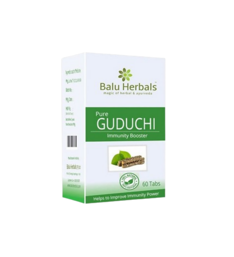 Image 1 of 60 tabs for the product Balu Herbals Guduchi Tablets