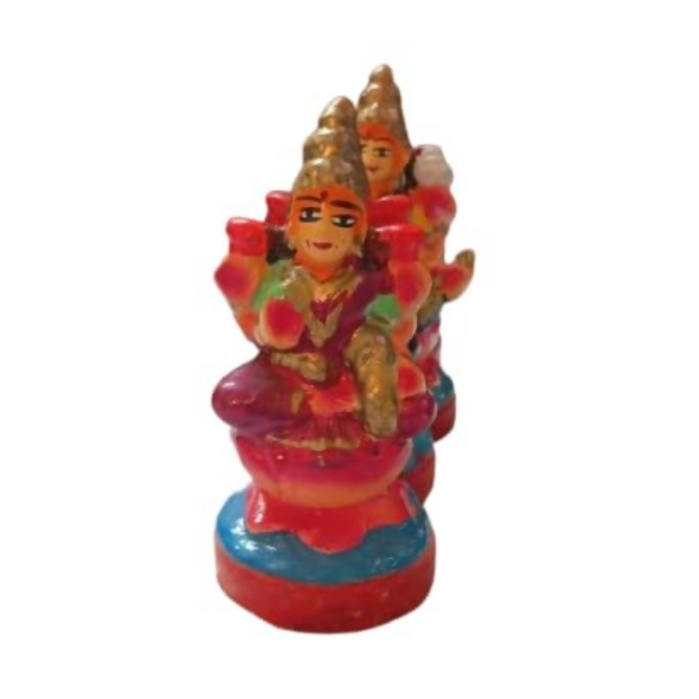 Image 3 of Handcrafted Clay Ashta Lakshmi Idol - 12 cm