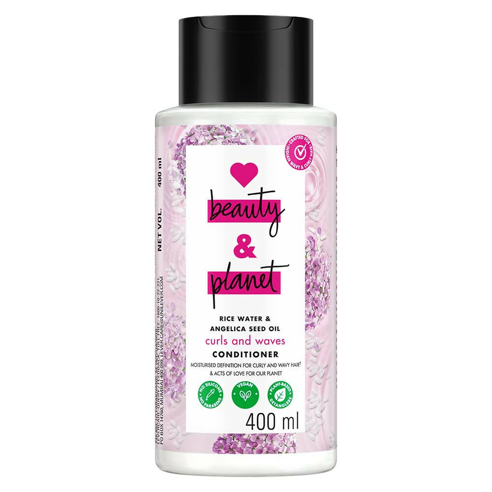 Image 1 of 400 ml / Pack of 1 for the product Love Beauty And Planet Rice Water & Angelica Seed Oil Curl & Waves Conditioner