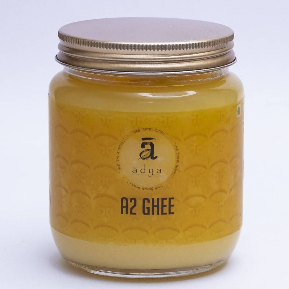 Image 1 of 500 ml / Pack of 1 for the product Adya Organics A2 Gir Cow Ghee | Pure & Natural Gir Cow Ghee | Premium Cultured Desi Cow Ghee