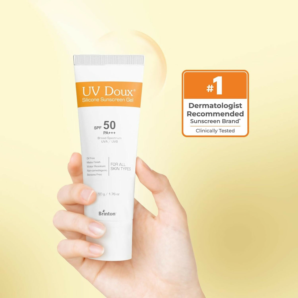 Image 5 of Brinton UV Doux Silicone Sunscreen Gel SPF 50 PA+++