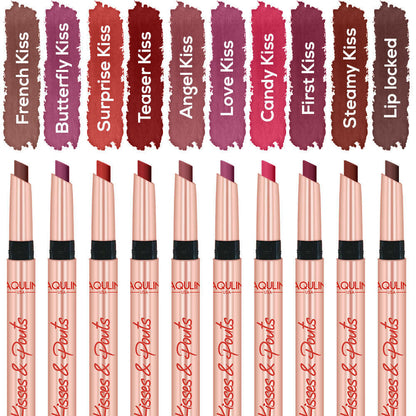 Image 3 of Jaquline USA Kisses & Pouts Transfer Proof Matte Lipstick - Butterfly Kiss 02