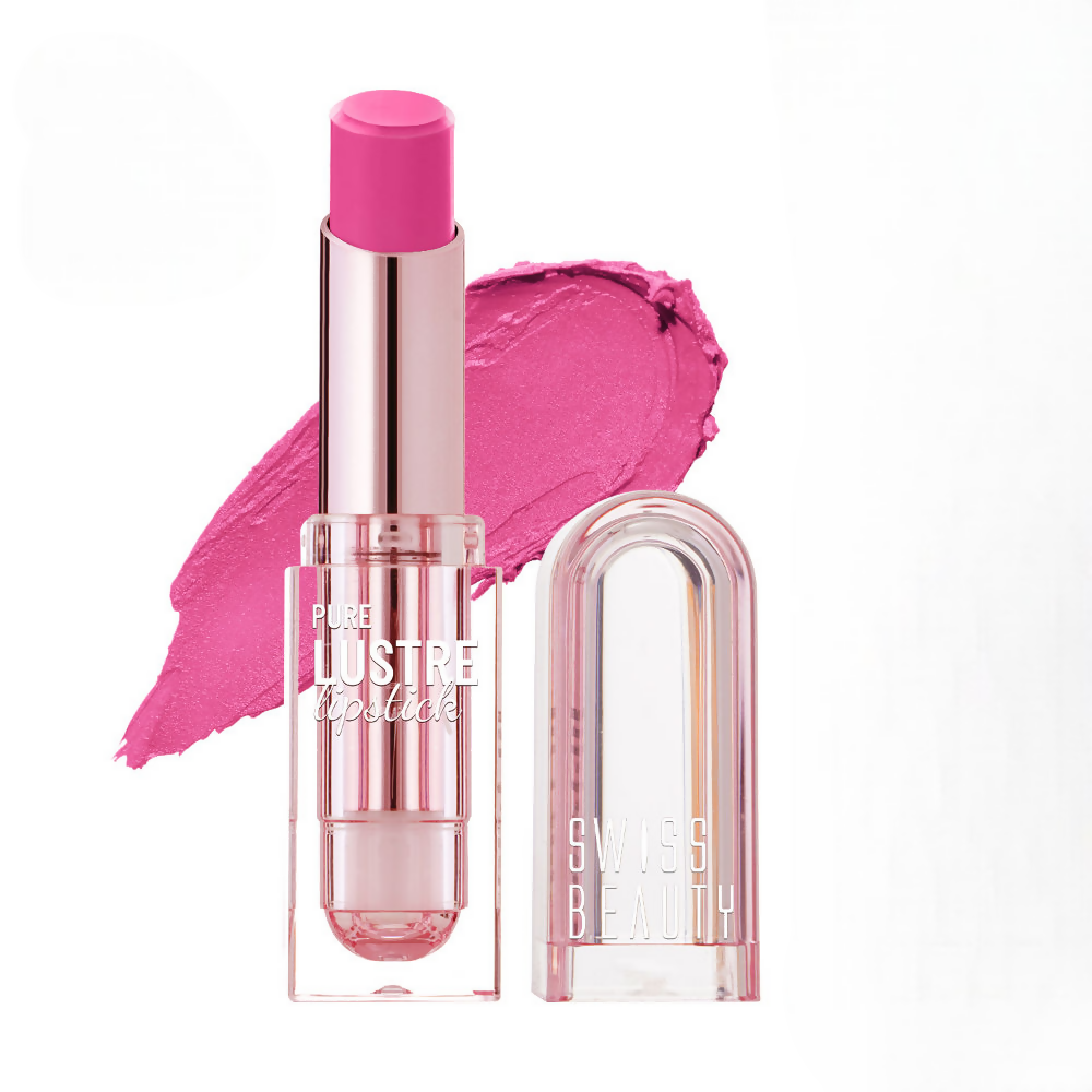 Image 1 of Swiss Beauty High Shine Finish Smooth Glide Pure Lustre Lipstick - 2 My Rose