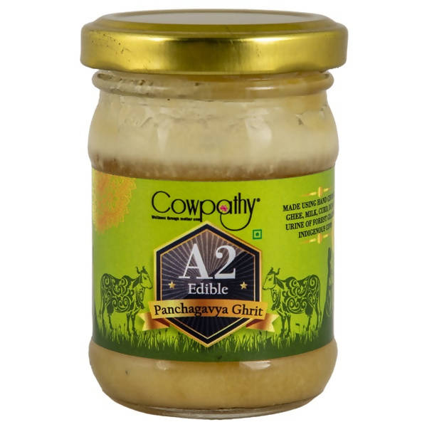 Image 1 of 100 ml / Pack of 1 for the product Cowpathy A2 Edible Panchagavya Ghritam | 100% Herbal and Natural | Cow's Natural Panchgavya | Good For Oral Health