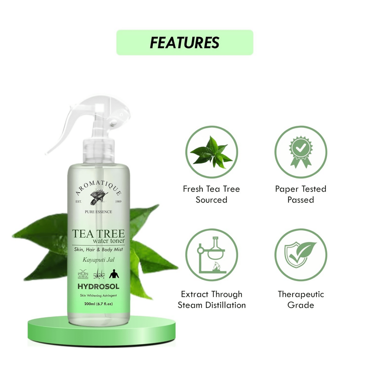 Image 2 of Aromatique Natural Tea Tree Water Toner