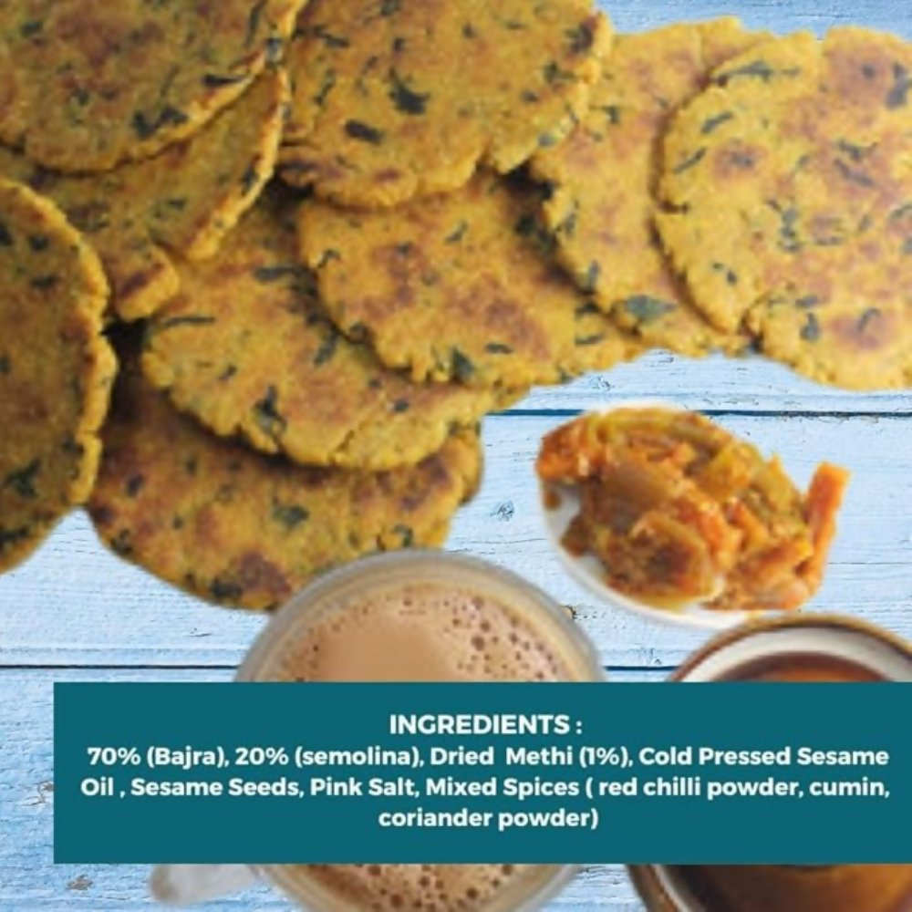 Image 3 of NIHKAN Baked Bajra Methi Bhakhri