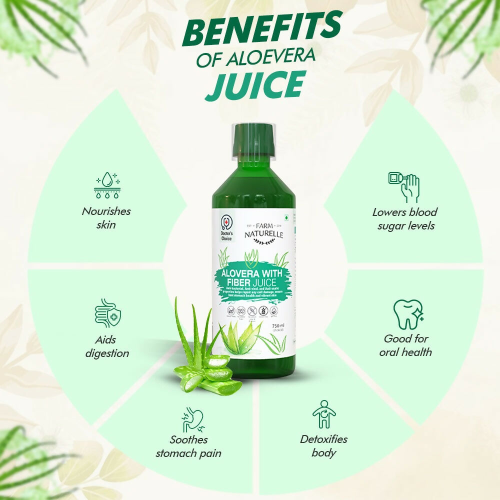 Image 5 of Farm Naturelle Aloe Vera Juice - Revitalize Hair, Skin, and Digestive Health