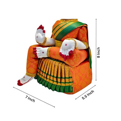 Image 2 of SRI YAGNAA - Decorative Ammavari Doll - Orange