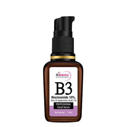 Image 1 of 20 ml / Pack of 1 for the product St.Botanica B3 Niacinamide, Zinc & Hyaluronic Acid Professional Facial Serum