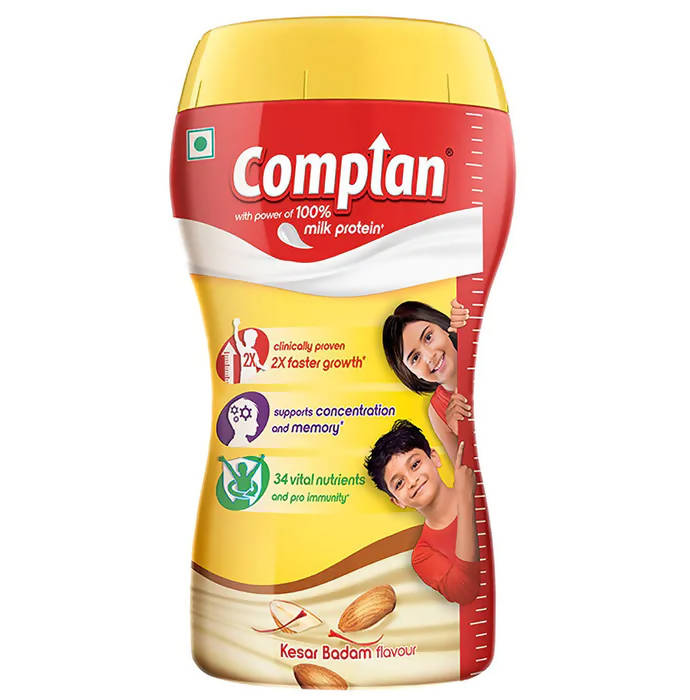 Image 1 of 500 gm for the product Complan Nutrition and Health Drink Kesar Badam Jar