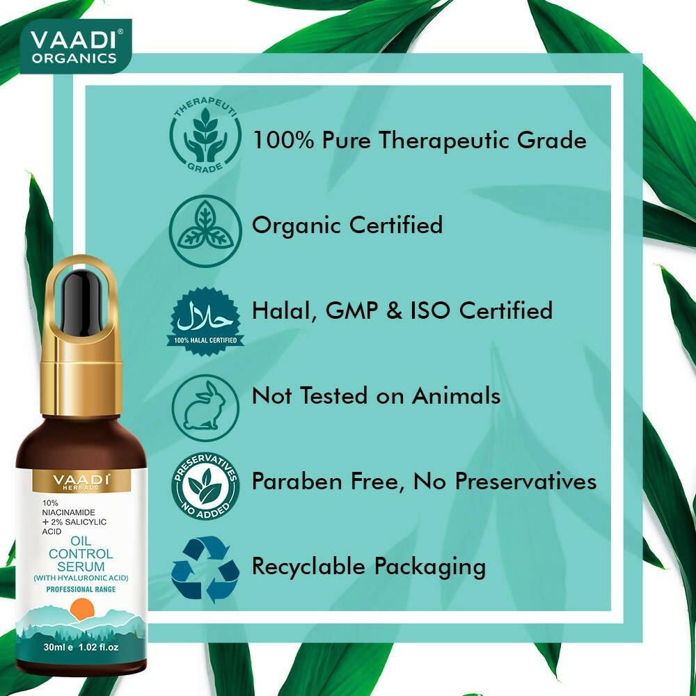 Image 4 of Vaadi Herbals Oil Control Serum With 10 % Niacinamide & 2% Salicylic Acid
